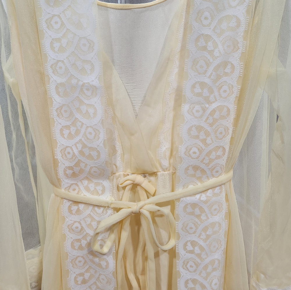 Miss Elaine Peignor Nightgown Madmen 50s 60s Night Set - Picture 5 of 12